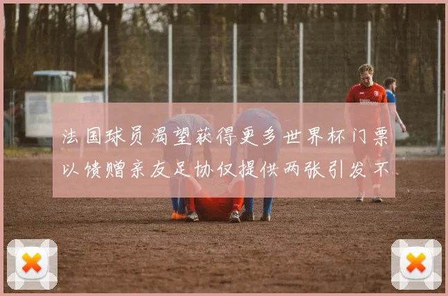 法国球员渴望获得更多世界杯门票以馈赠亲友足协仅提供两张引发不满